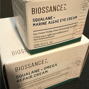 Biossance repair and eye cream